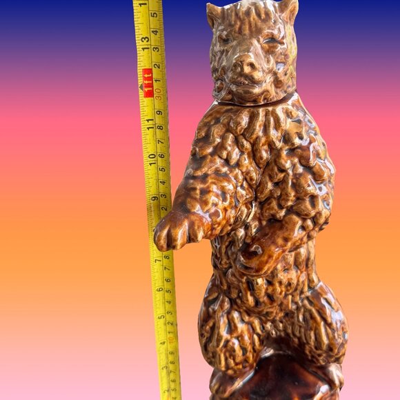 1968 Ezra Brooks "Sippin' Whiskey" grizzly bear decanter - Picture 2 of 6